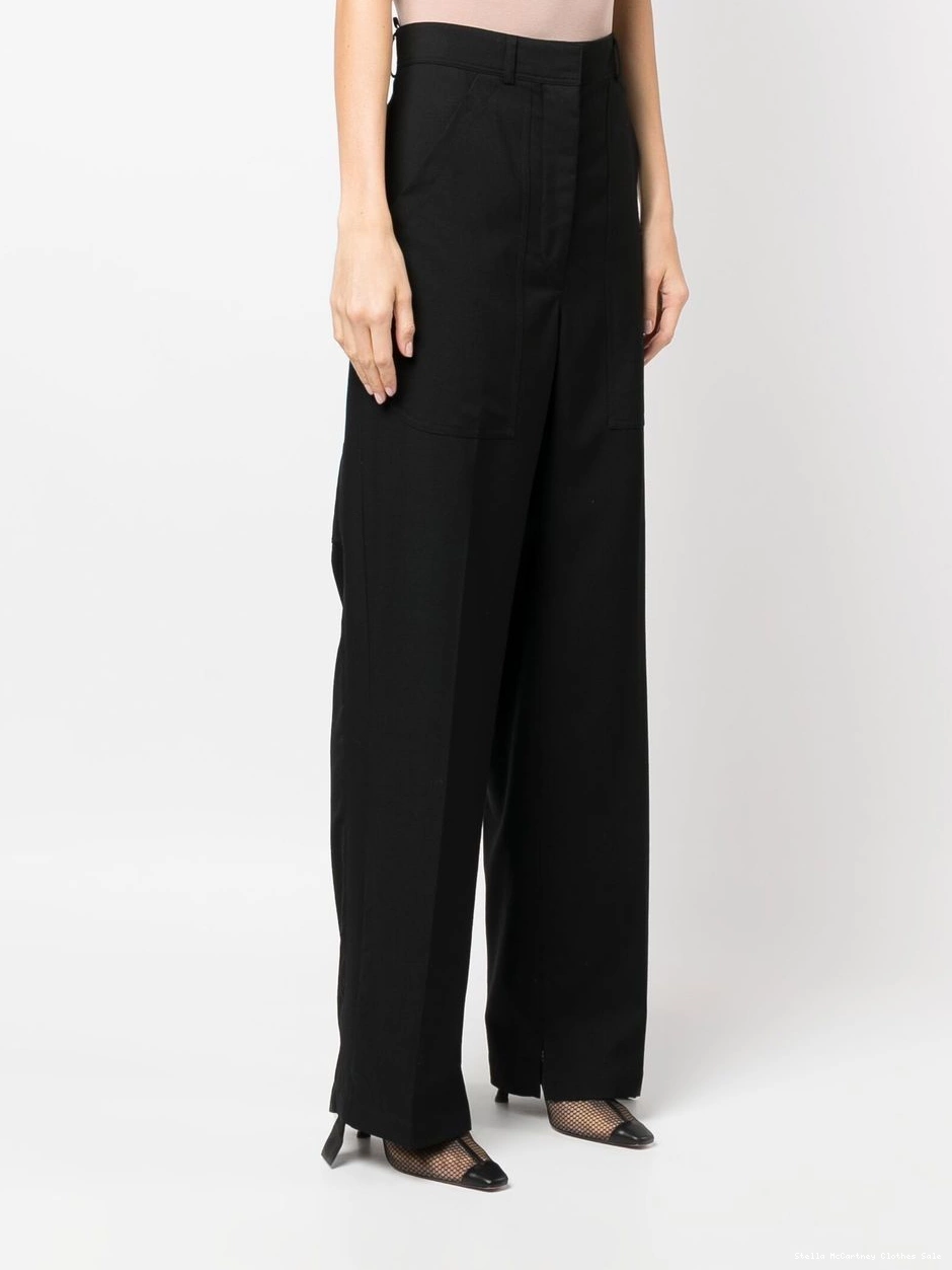 Cheap McCartney Women trousers Stella cargo-pocket straight-leg 0822
